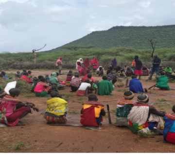 Fig 1: Nalepo Pasture Group, Focus Group Discussion on Semi-circular bands.